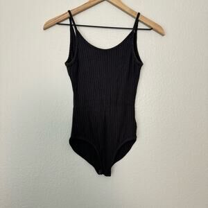 Urban Outfitters Out From Under Women Gray Rib Bodysuit Stretch Soft Size Medium